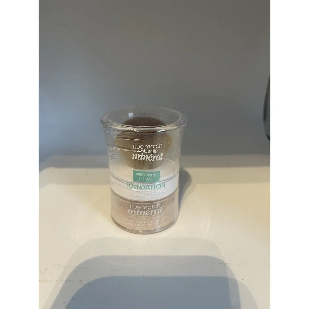 L'Oreal True Match Mineral Foundation Powder NATURAL IVORY C1-2 / 461 New Sealed